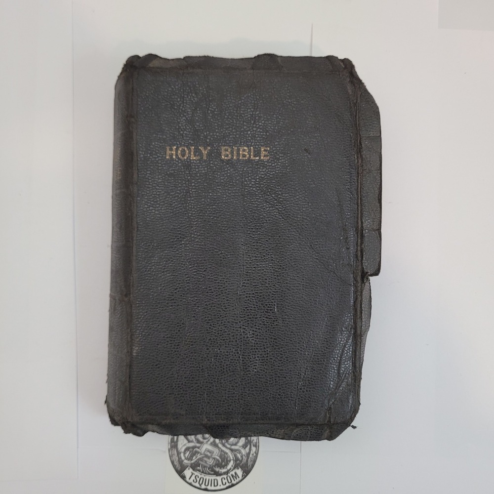 World Publishing Co Holy Bible WWII Soldier Inscribed 1943 KJV Pocket Edition